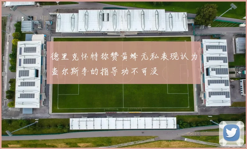 德里克怀特称赞黄蜂无私表现认为查尔斯李的指导功不可没